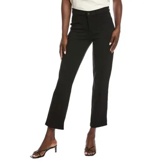 L’Agence Alexia High Rise Cropped Cigarette Jeans Black Noir 28 - Picture 3 of 11